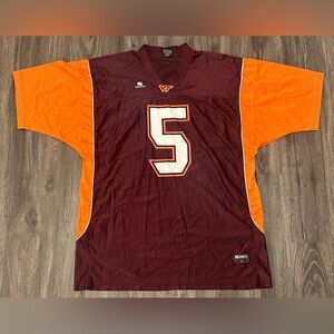 Vintage Men’s Virginia Tech Hokies #5 Marcus Vick Made In USA Maroon Jersey XL
